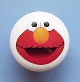 2 NEW Handcrafted Sesame Street ELMO Ceramic Dresser Knobs
