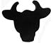 Rodeo Bull Silhouette Antenna Topper