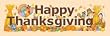 BANNER HAPPY THANKSGIVING 45 X 12