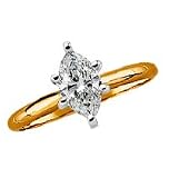 14kt. Gold, 1/2 ct. Marquise Diamond Solitaire Ring