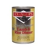 Evanger's Super Premium For Dogs Lamb and Rice Dinner, 12-Pack