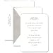 Crane & Co. Embassy Pearl White Silver Beveled Round Cornered Embassy Invitation