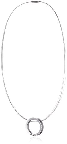 Pure Grey Damencollier mit Anh&auml;nger, 5reihig 45cm Titan Nr.12006 Preisvergleich