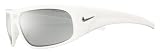 Nike Unwind Sunglasses, EV0304-100, Opaque White Frame/ Grey Lenses