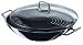 Silit Professional Wok Silargan® kpl. mit Glasdeckel, Dünstrost, Wok-Besteck 36 cm Ø