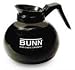 BUNN 06078.0003 Decanter Glass-Black Finish 12CUP 3/CS Coffee Decanters