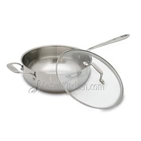 Emerilware Stainless 4-Quart Chef's Pan with Lid by Emerilware
