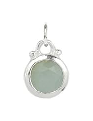 March Aquamarine Charm in Sterling Silver