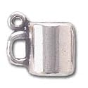 Solid Sterling Silver Coffee Mug Charm