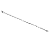 Round CZ Sterling Silver Bracelet