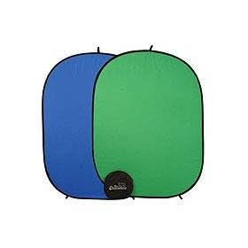 Photogenic Chameleon Chroma Key, Reversable 57 x 77 Green / Blue Collapsible Disc Background, with Bag. (CH57)
