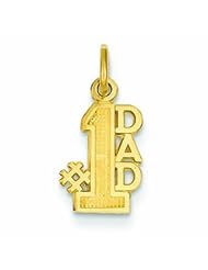 14K Gold #1 Dad Charm