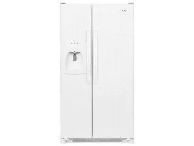Amana : 25.6 Cubic Foot Freestanding Side-by-Side Refrigerator