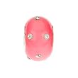 Kera Glass Pink Bead with Crystal Accents