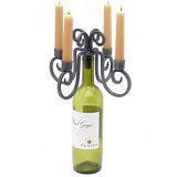 Relic 4-Candle Wine Bottle Candelabra