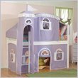 Bolton Furniture Windsor White Low Loft Tent with Top Tent and Tower