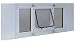 Ideal Sash Window Pet Door Cat Flap White - Flap size 6-1/4