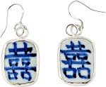Porcelain Earrings – Double Happiness