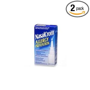 NasalCrom Allergy Prevention Nasal Spray, 0.88-Ounce Spray Bottles (Pack of 2) by NasalCrom