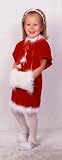 Toddler Size 2-4T - Caroler Costume Dress with Muff