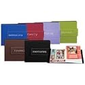 Pioneer 8 Inch by 8 Inch Postbound Embroidered Magnetic Strap Memory Book, Brown