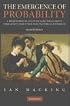 The Emergence of Probability: A Philosophical Study of Early Ideas about Probability, Induction and Statistical Inference (Cambridge Series on Statistical and Probabilistic Mathematics)