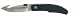 Whitby Wild Cat Lock Knife Rubber Scales Guthook on Blade