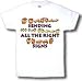 SENDING ALL THE RIGHT SIGNS Adult T-Shirt