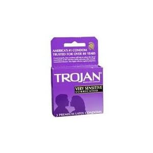 Trojans Sensitive Lubricated Condoms - 3 Ea Pack, 6 Pack by Trojan