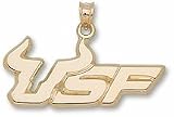 South Florida Bulls 1/2" "USF Horn" Pendant - 10KT Gold Jewelry