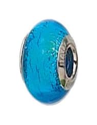 Sterling Silver Smaller December Murano Zable Bead BZ4012