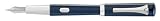 Omas Emotica Polished Blue with Titanium Nib Fine Point Fountain Pen - O-019A0004F