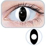 GEO SF-22 Neko White Rounded Animation Soft Contact Lens (x1 PAIR)IMAGE