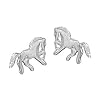 1001 Bijoux - Boucles d'oreille cheval argent