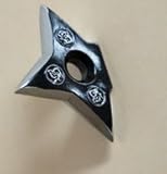 実は刺さってません。　日本のお土産　【P-MGマグネット】　手裏剣　Fridge Magnet, Shuriken