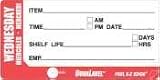 Daydots DuraLabel - Shelf Life Wed 10201-03-11
