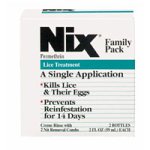 First-Aid Products item: Nix Cream Rinse Lice Treatment, Family Pack - 2 Treatments - 4 fl oz