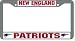 New England Patriots Chrome License Plate Frame