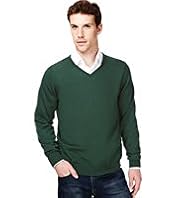 Autograph Merino Wool V-Neck Jumper