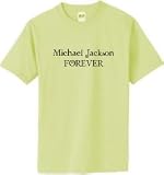 MICHAEL JACKSON FOREVER on Adult & Youth Cotton T-Shirt (in 39 colors)