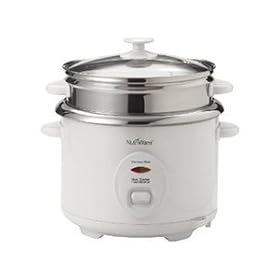 Aroma Housewares Co. NRC-600 NutriWare Stainless Steel Rice Cooker and Food Steamer 16-c.