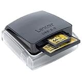 Lexar Professional USB 3.0 Dual Slot Memory Card Reader, 5GHz 500MB/s, Supports: UDMA 7 CompactFlash, CF 5.0, SDXC, and SD UHS-1 (SD 2.0 and SD 3.0)