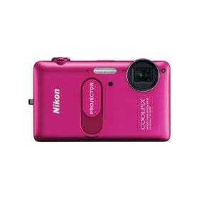 Nikon Coolpix S1200pj 14.1 Megapixels Digital Camera - Pink - Refurbished by Nikon U.S.A.