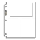 100 Ultra-Pro Platinum 3 Pocket Page Pages For Sports Cards