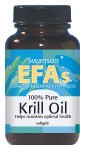 100% Pure Krill Oil 500 mg 60 Sgels by Swanson EFAs