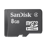 SanDisk 8GB microSD High Capacity (microSDHC) Card - (Class 4) - 8 GB