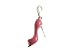 Monili sterling silver and pink enamel open toe shoe charm
