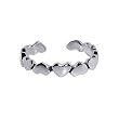 Sterling Silver Toering Shiny Heart Shaped Toe Ring