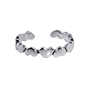.925 Sterling Silver Shiny Heart Shaped Toe Ring