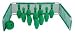 Bowling Backstop-PINS,GRN Ball - Set